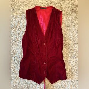 Vintage 90s Morgan Taylor velvet vest